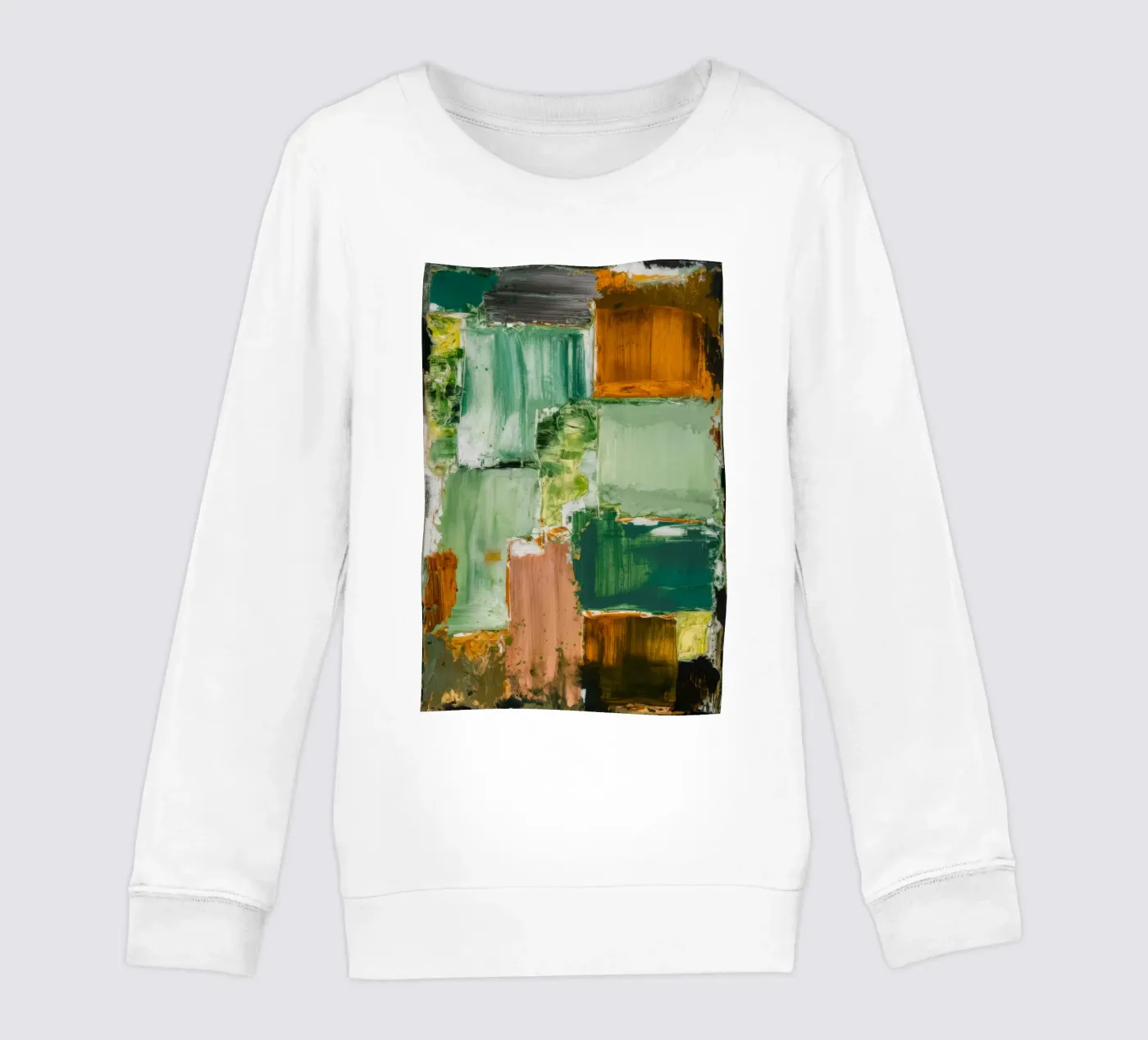 Verdant Patchwork Calm kinder sweatshirt van Dream Spectrum