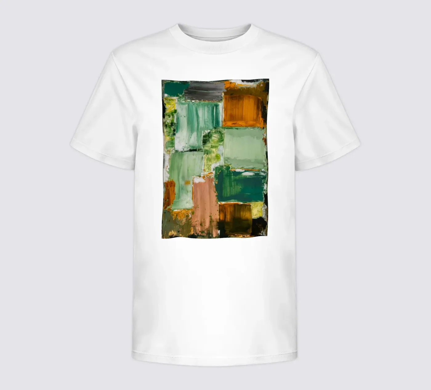 Calma patchwork verdeggiante t-shirt bambini da Dream Spectrum