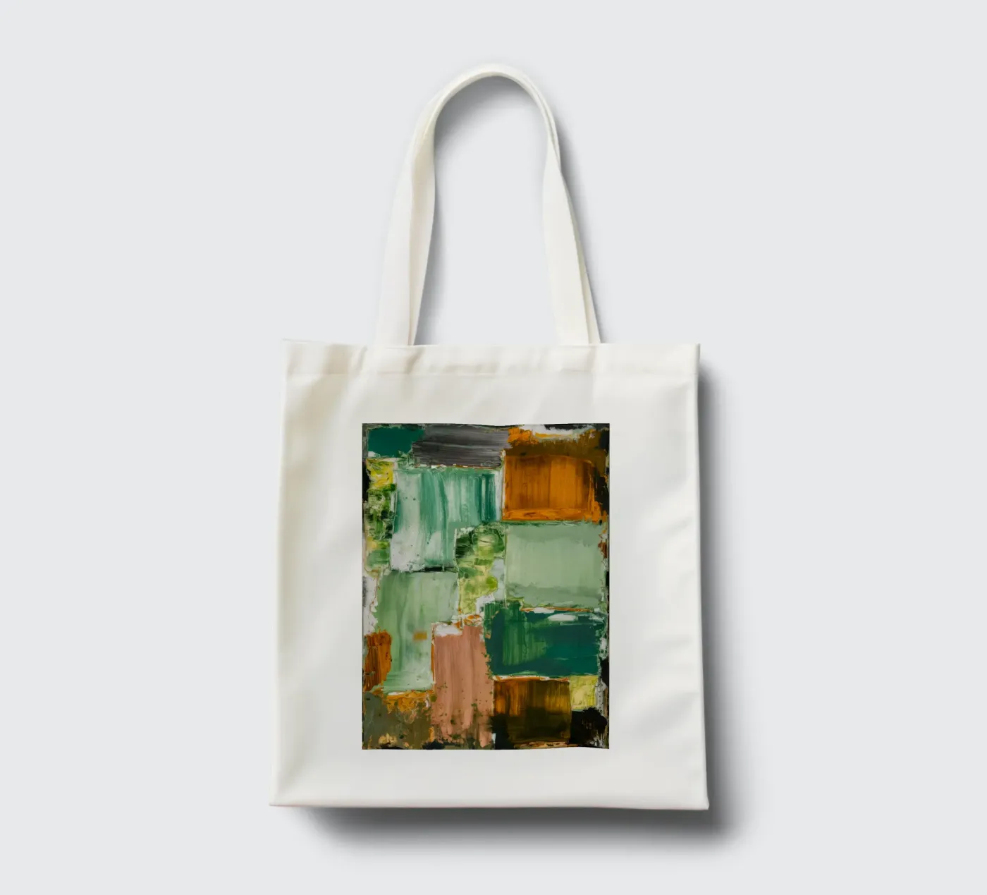 Verdant Patchwork Rust jute draagtas van Dream Spectrum