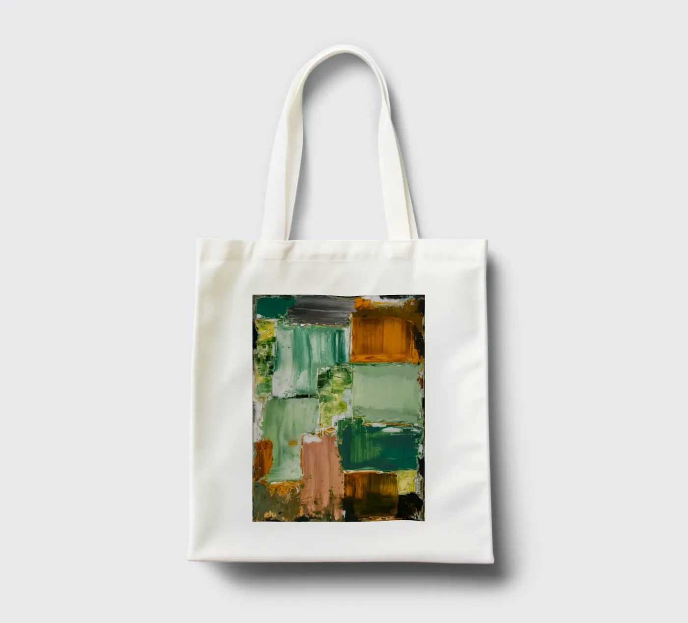 Verdant Patchwork Rust jute draagtas van Dream Spectrum