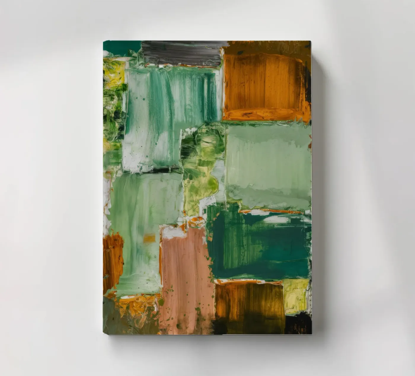 Verdant Patchwork Calm notebook by Dream Spectrum