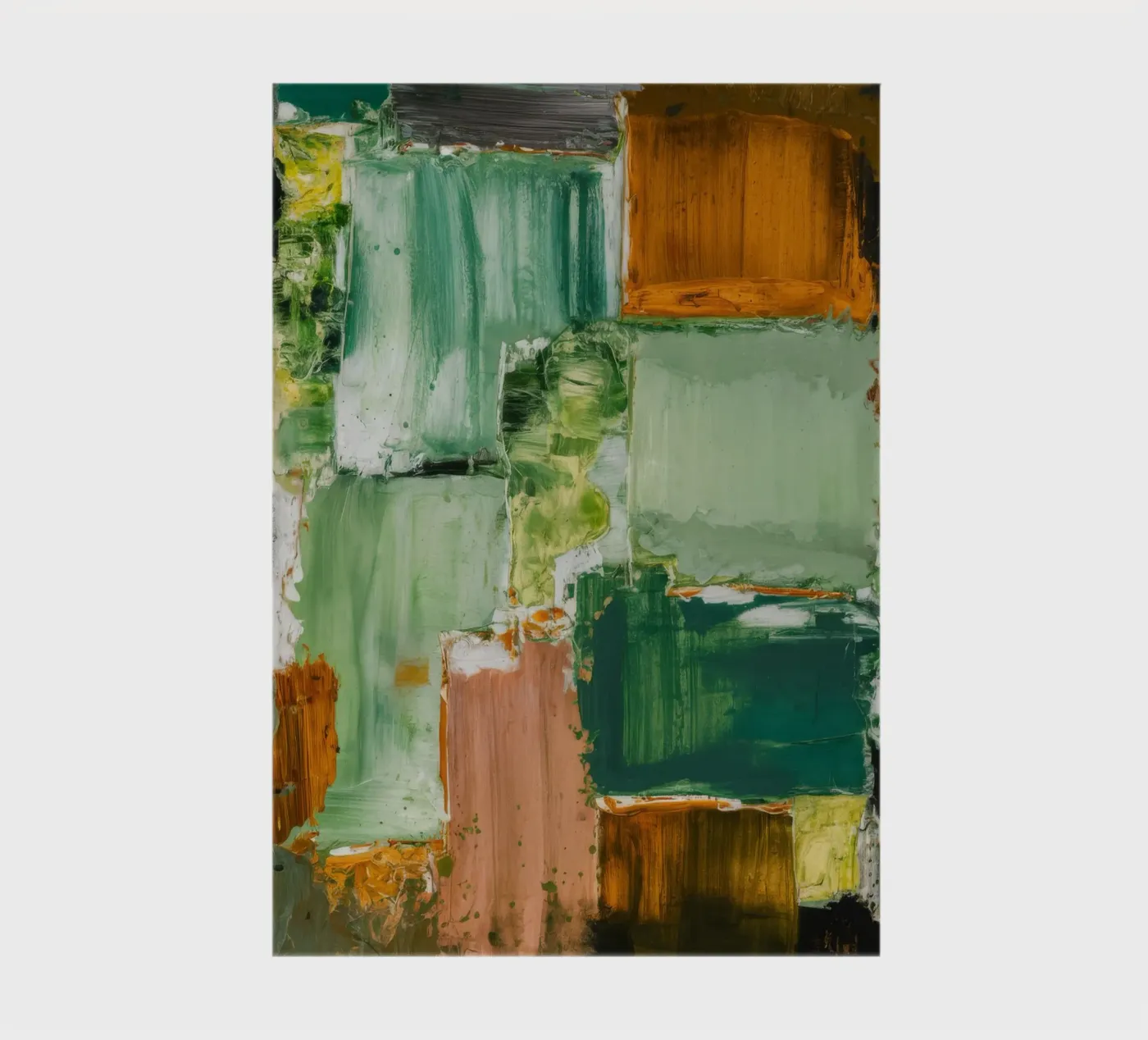 Verdant Patchwork Calm notebook by Dream Spectrum