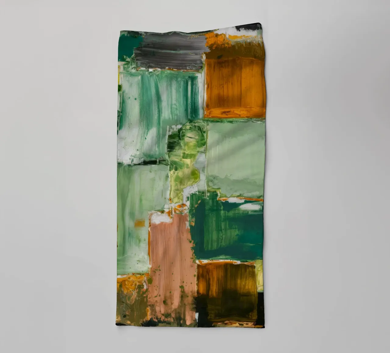 Verdant Patchwork Rust badhanddoek van Dream Spectrum