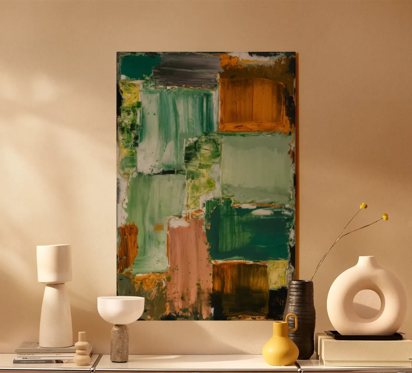 Verdant Patchwork Calm plexiglas de Dream Spectrum