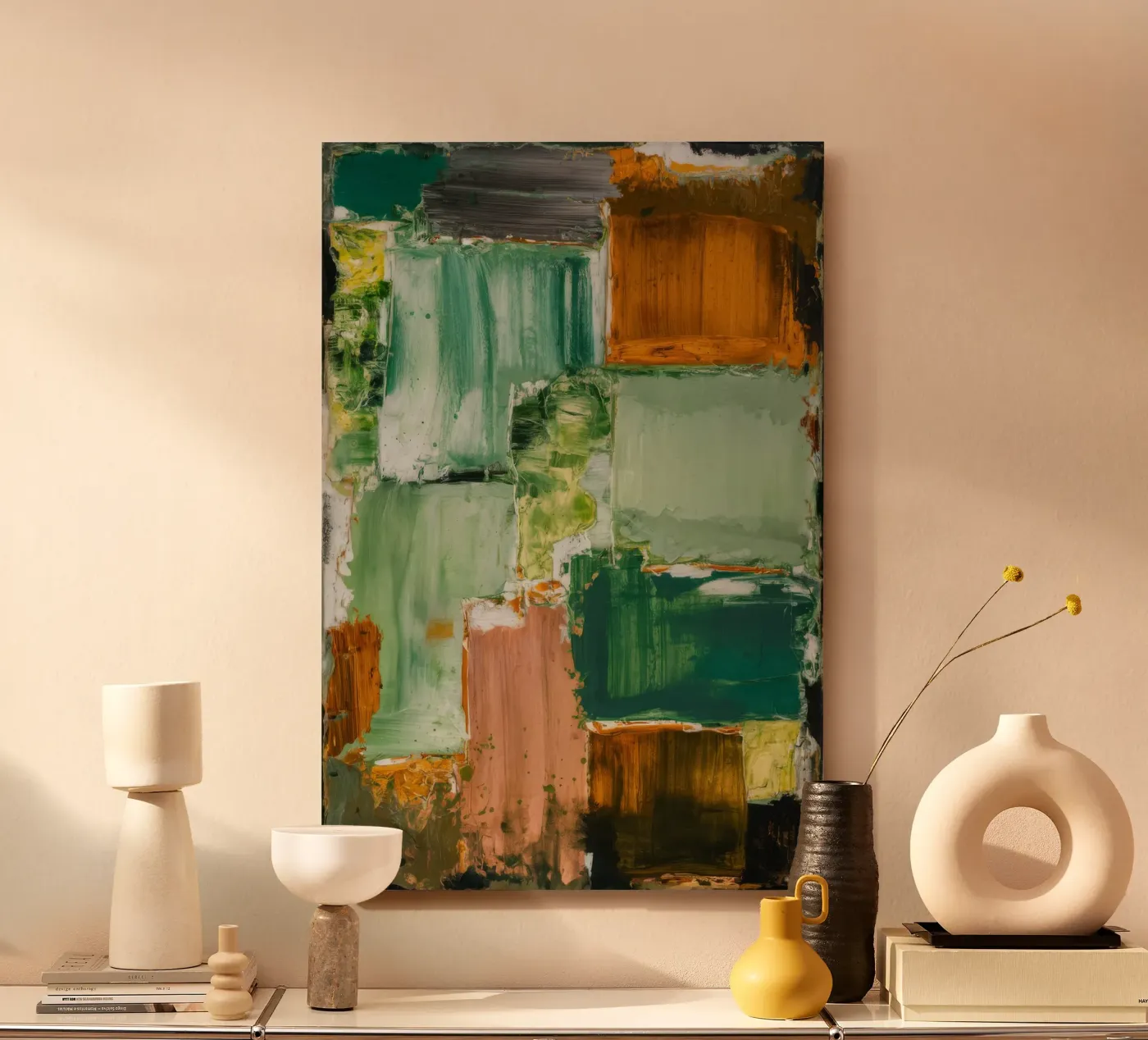 Verdant Patchwork Calm forex-plaat van Dream Spectrum