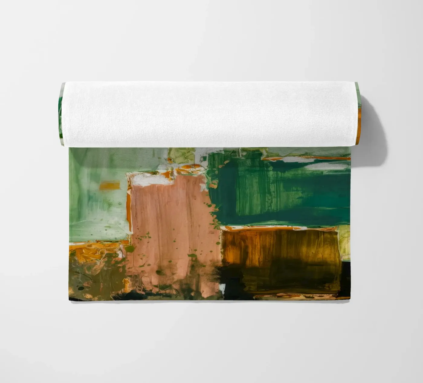 Verdant Patchwork Calm strandhanddoek van Dream Spectrum