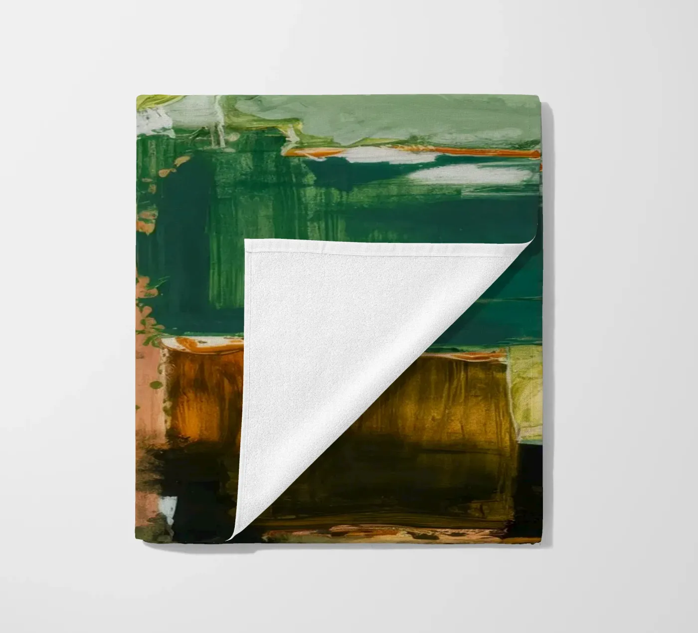 Verdant Patchwork Calm strandhanddoek van Dream Spectrum