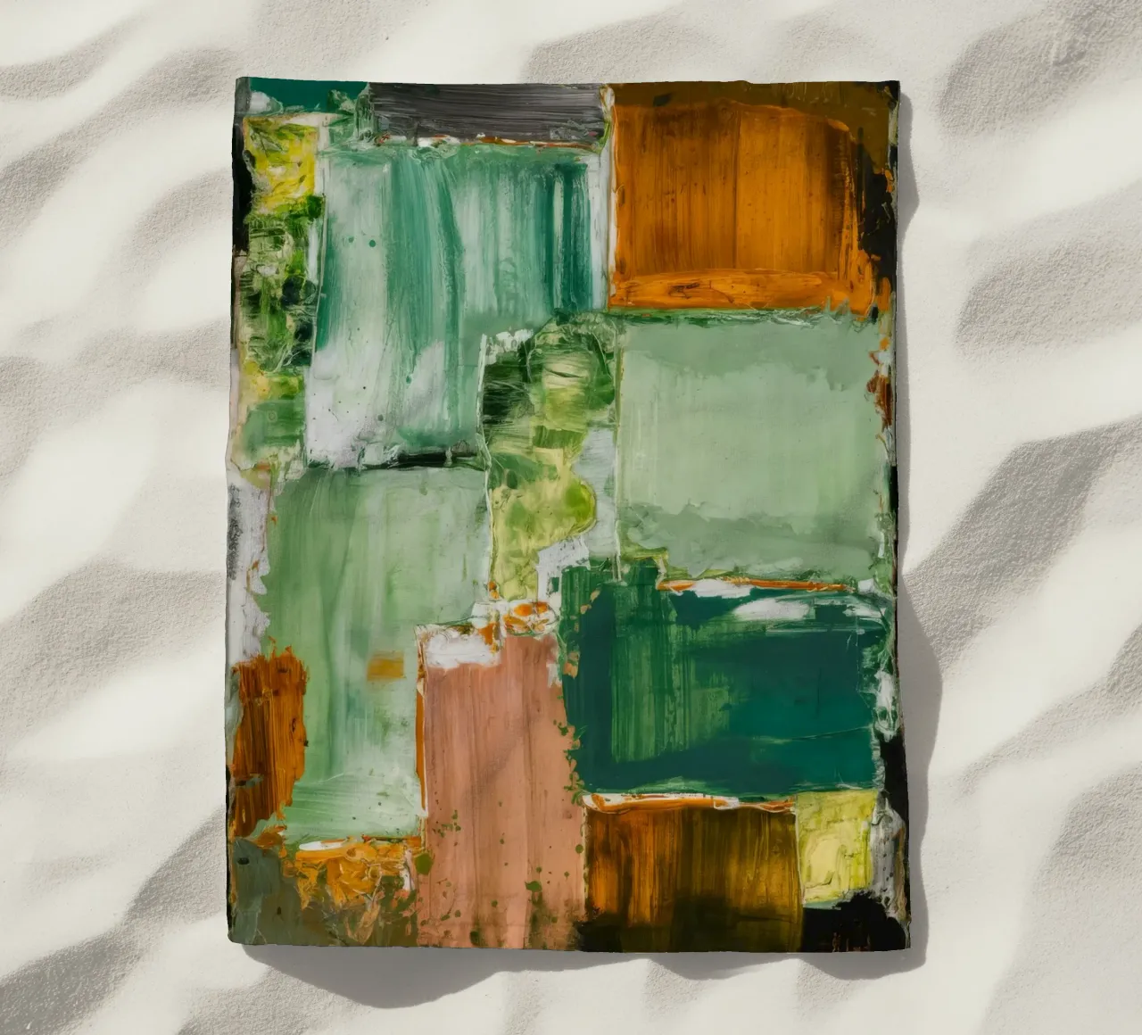 Verdant Patchwork Rust strandhanddoek van Dream Spectrum