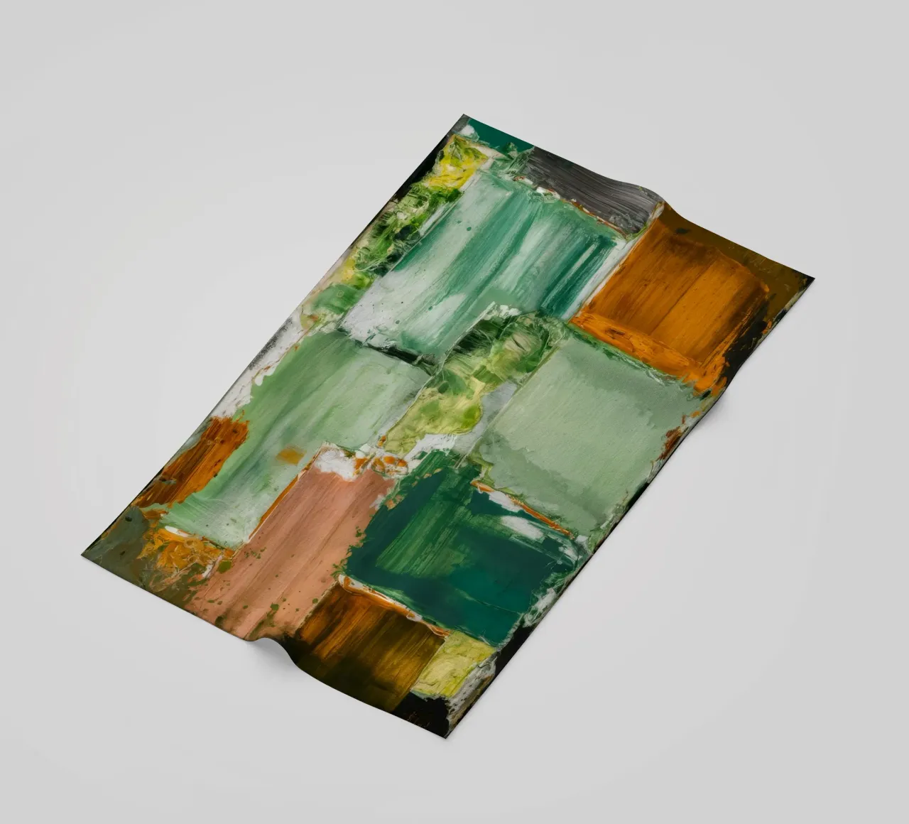 Verdant Patchwork Rust strandhanddoek van Dream Spectrum