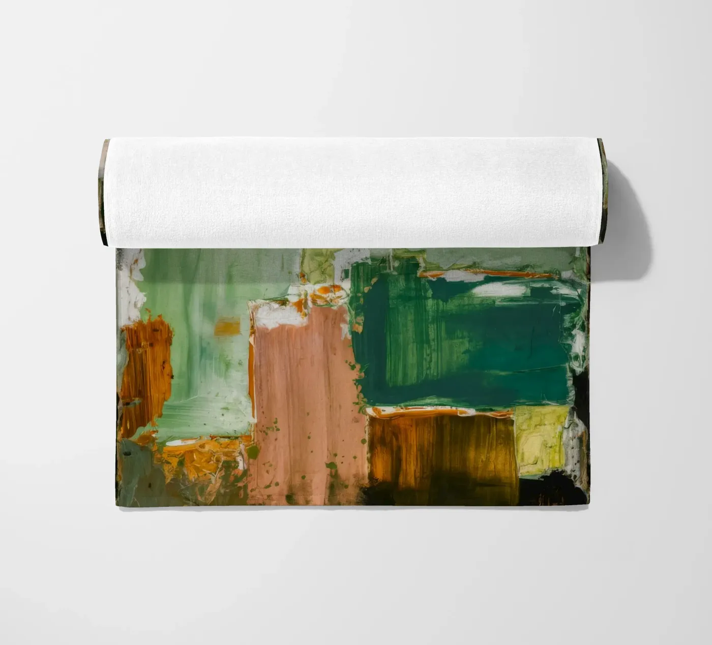 Verdant Patchwork Calm strandhanddoek van Dream Spectrum