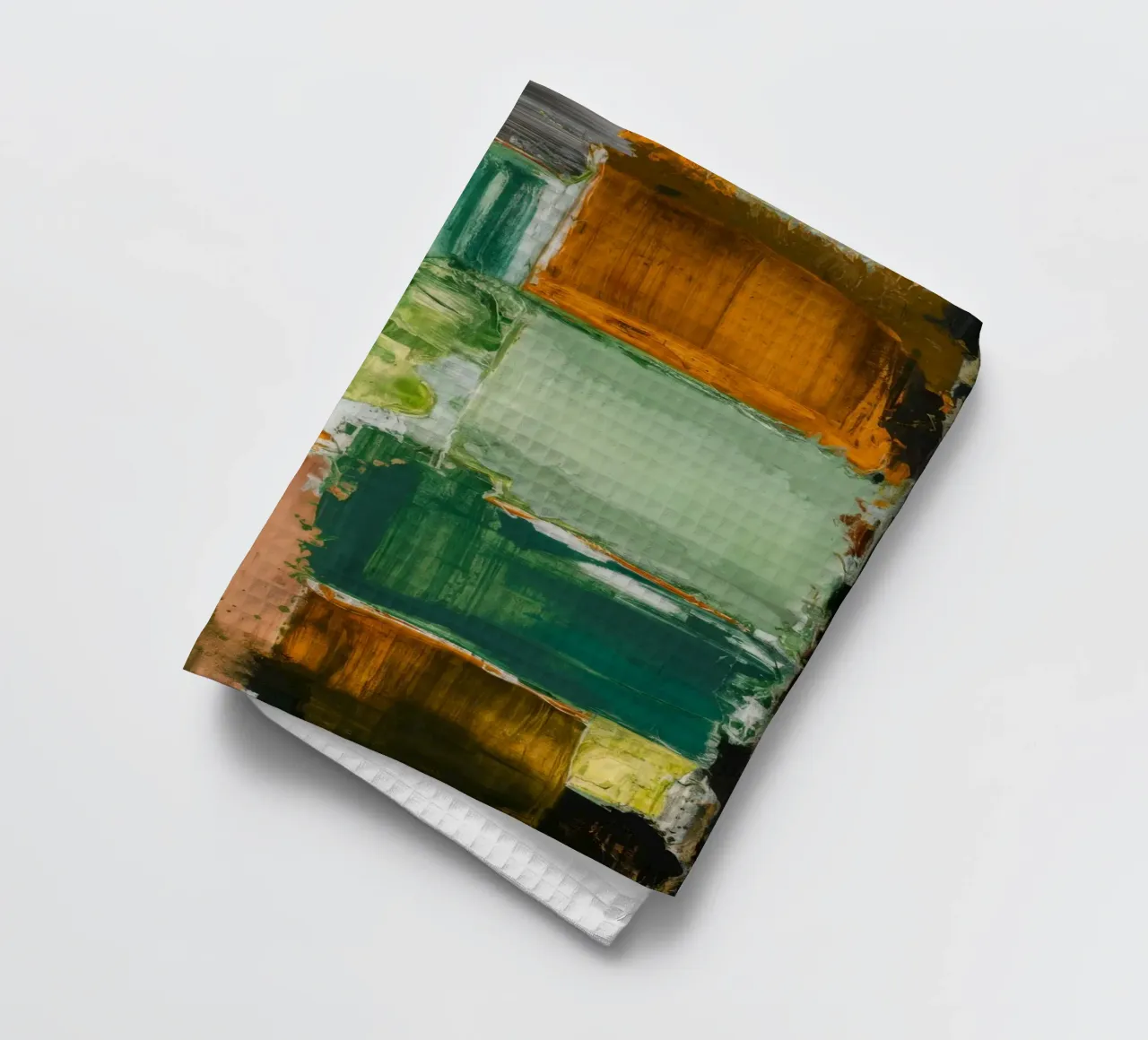 Patchwork verdoyant Calme torchon de Dream Spectrum