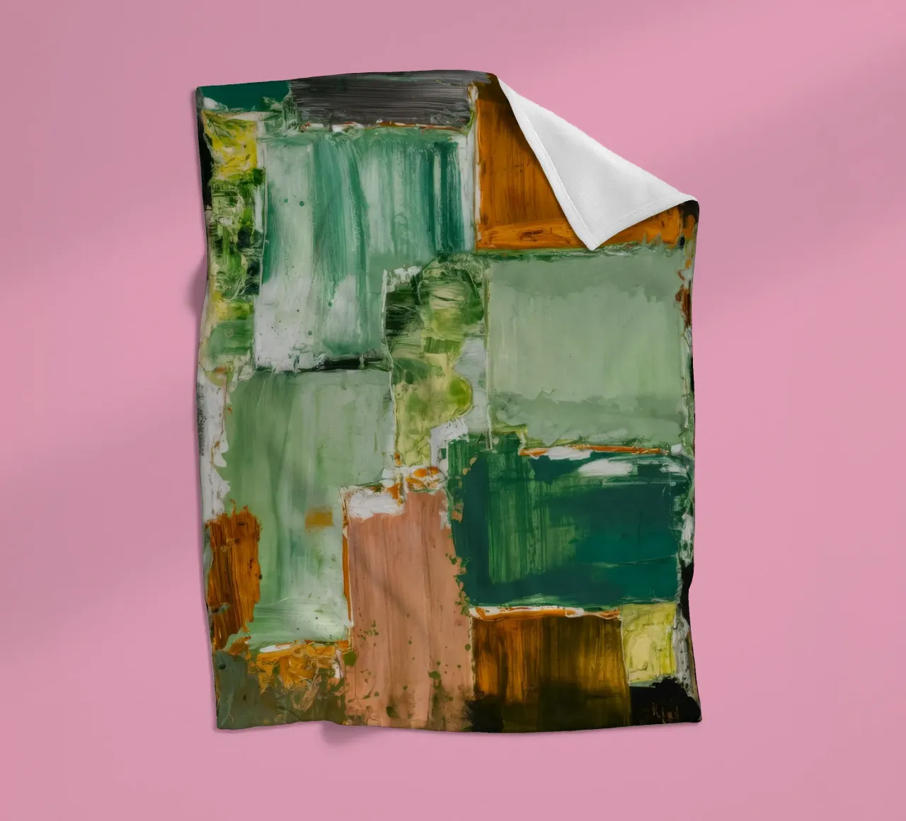 Verdant Patchwork Rust fleecedeken van Dream Spectrum