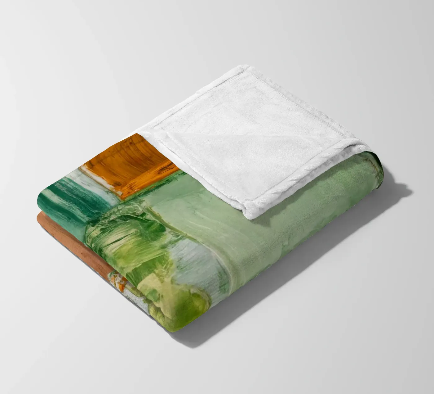 Calma patchwork verdeggiante coperta in pile da Dream Spectrum