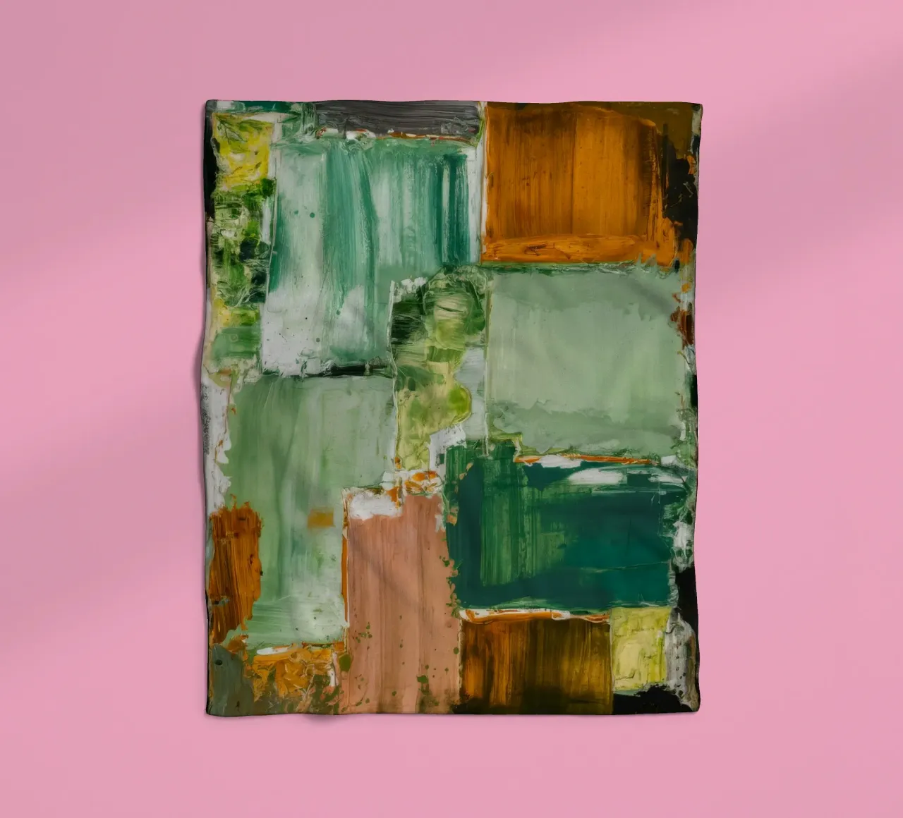 Verdant Patchwork Rust fleecedeken van Dream Spectrum