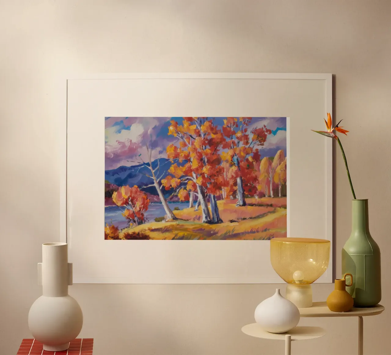 Otoño Abedul Blaze poster de Celestial Harmony