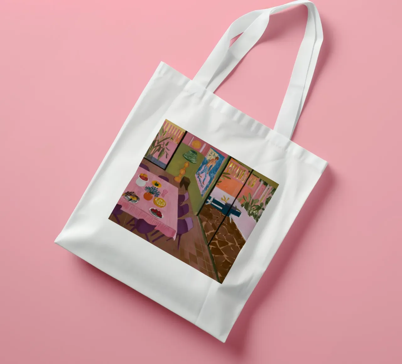 Muted Dining Vista tote bag by Opal Strokes