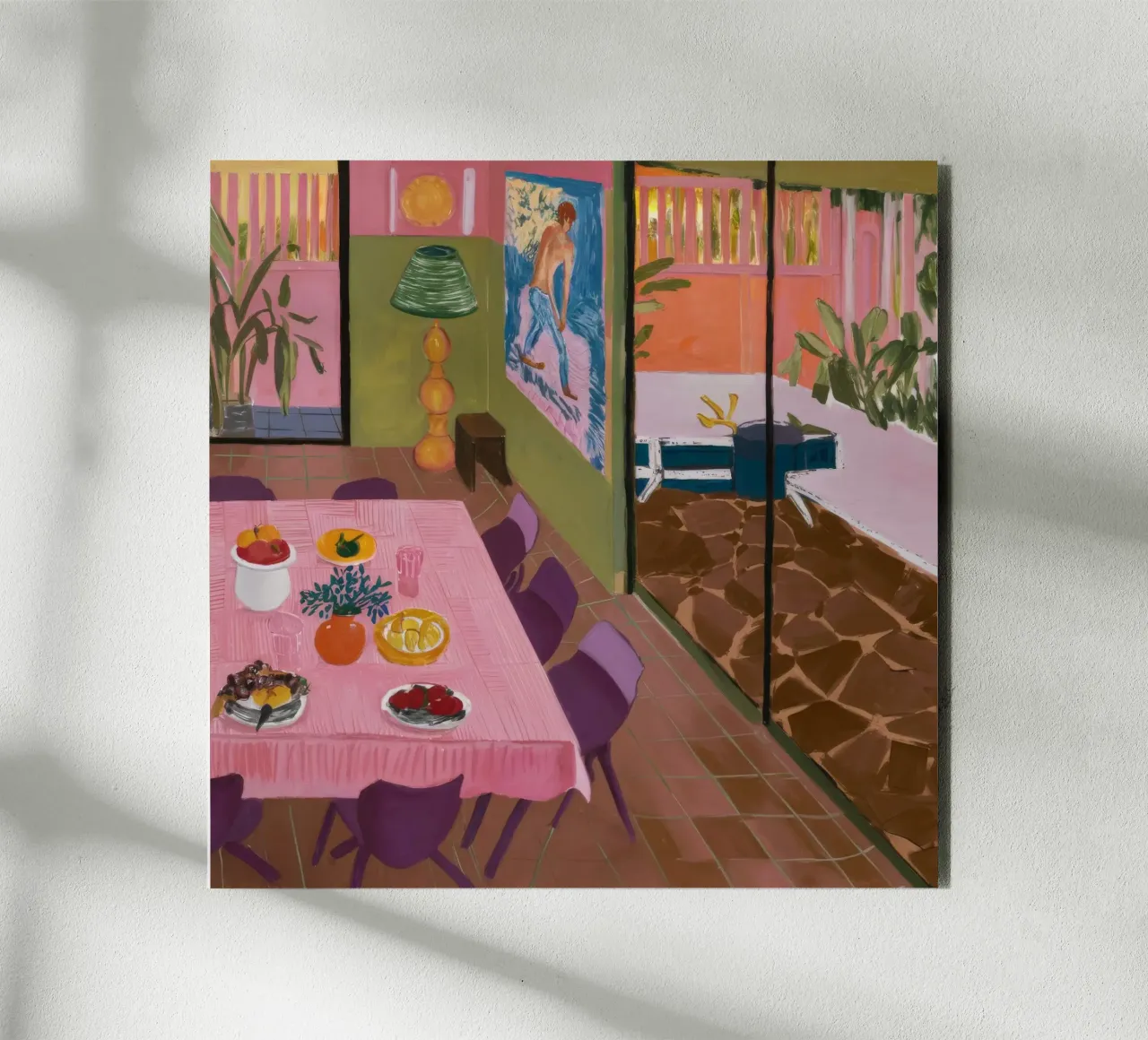 Muted Dining Vista alu-dibond by Opal Strokes