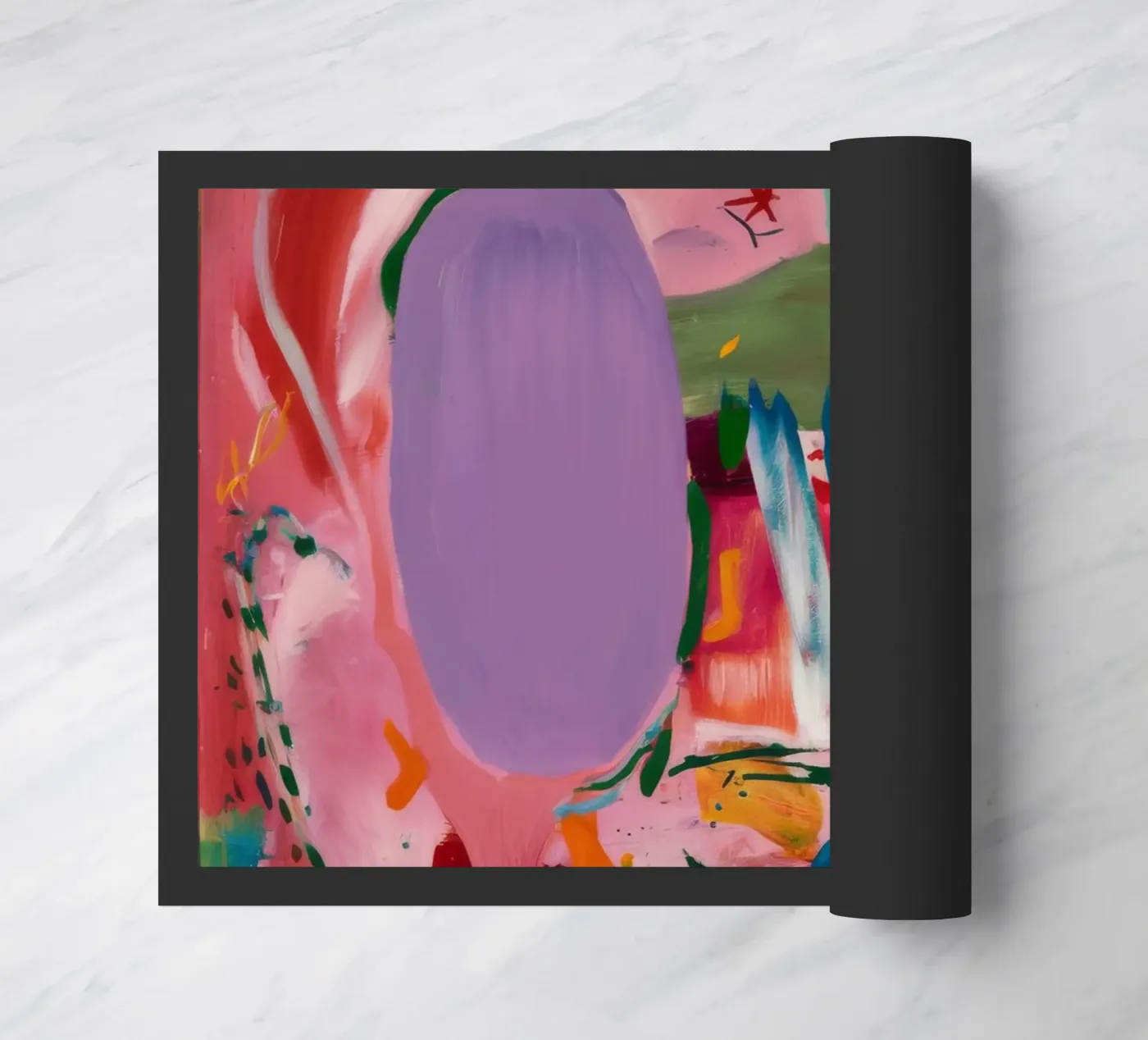 Vivid Abstract Flow doormat by Opal Strokes