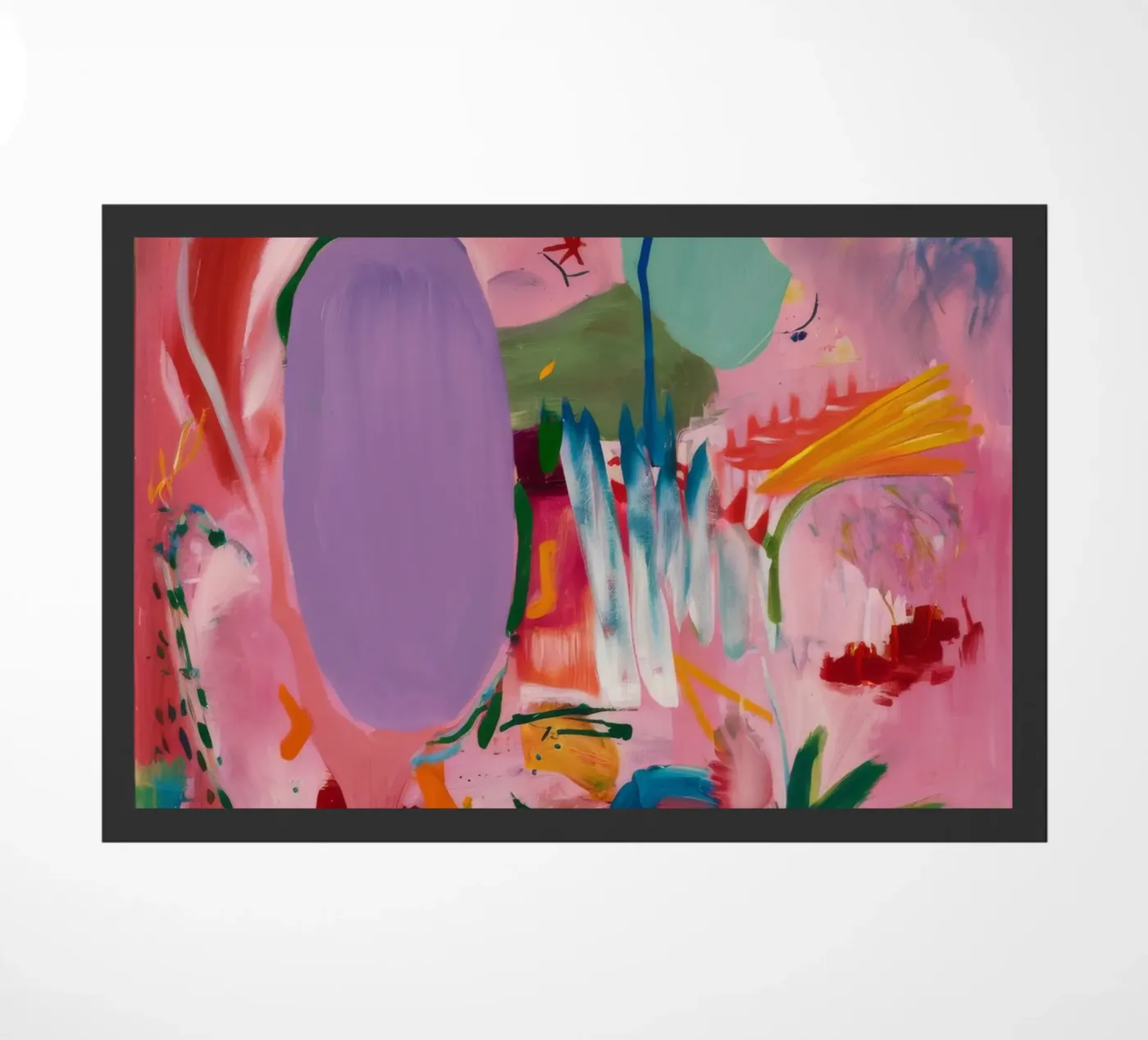 Vivid Abstract Flow doormat by Opal Strokes