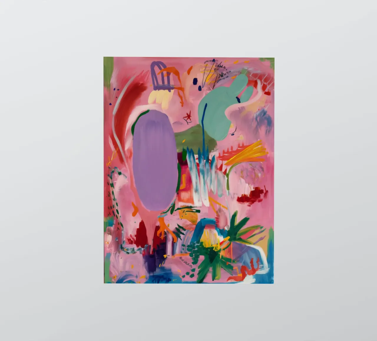 Flux abstrait et vivant autocollant de Opal Strokes