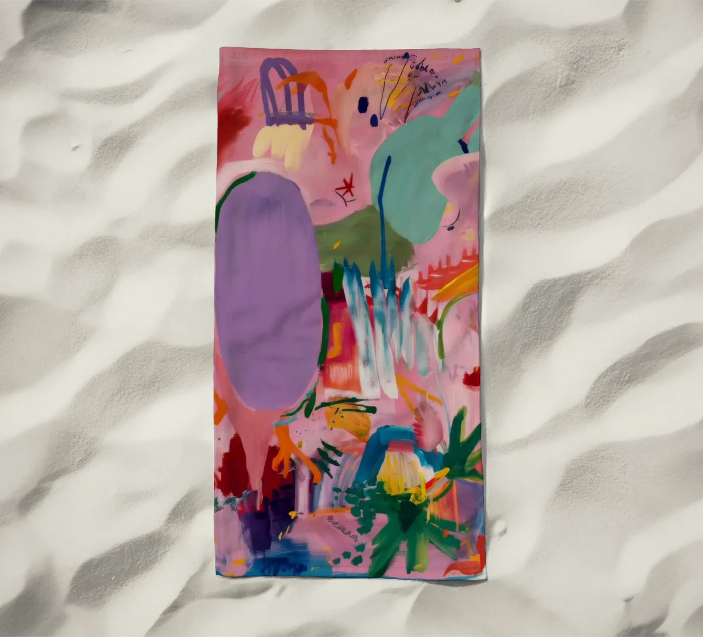 Flusso astratto vivace telo mare da Opal Strokes