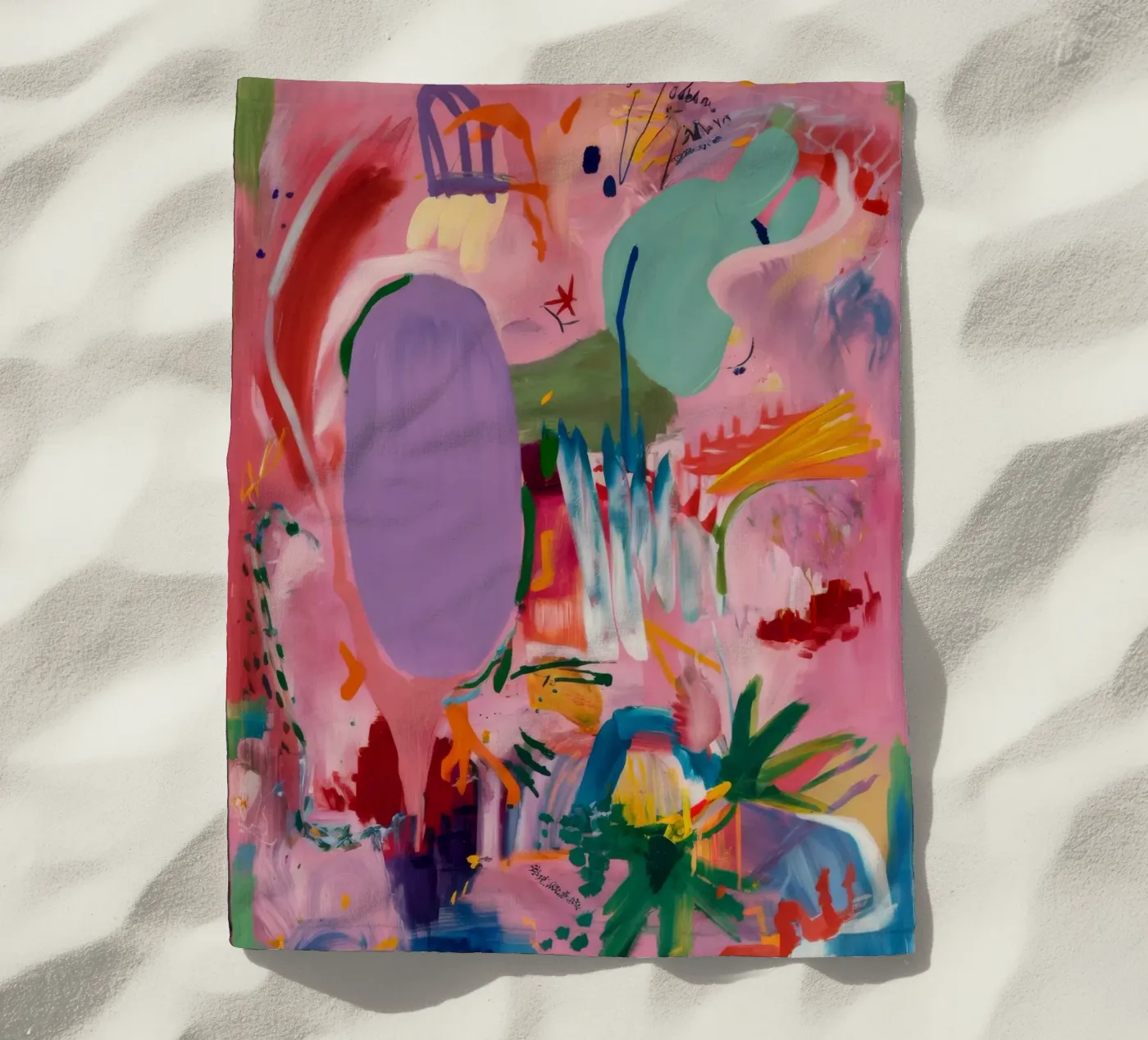 Vivid Abstract Flow telo mare da Opal Strokes