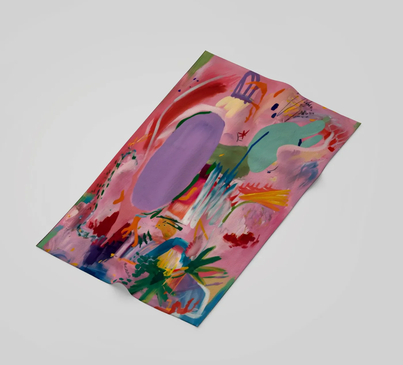 Vivid Abstract Flow telo mare da Opal Strokes