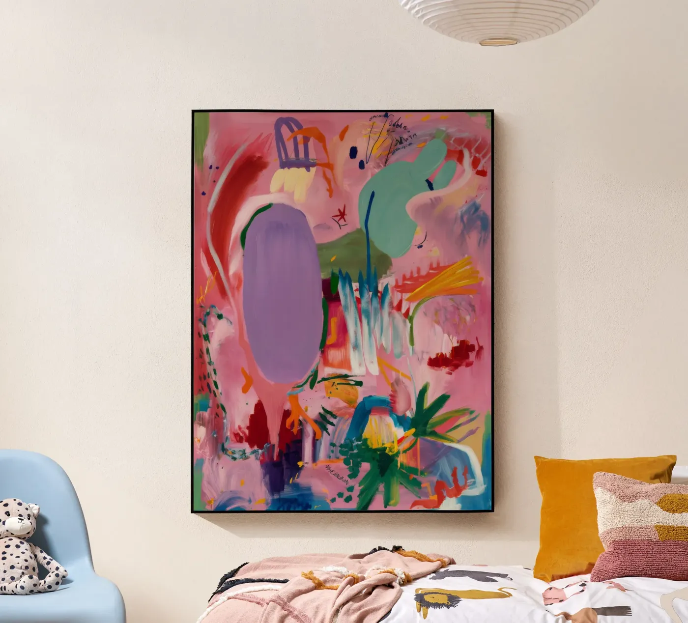 Vivid Abstract Flow acryl van Opal Strokes