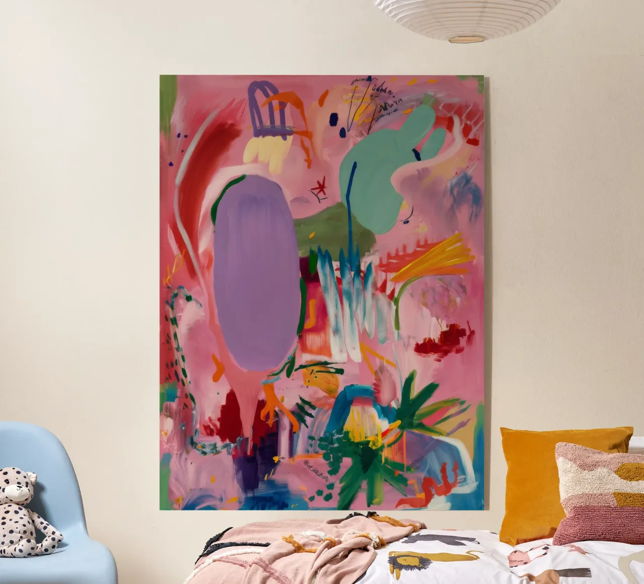 Flusso astratto vivace plexiglass da Opal Strokes