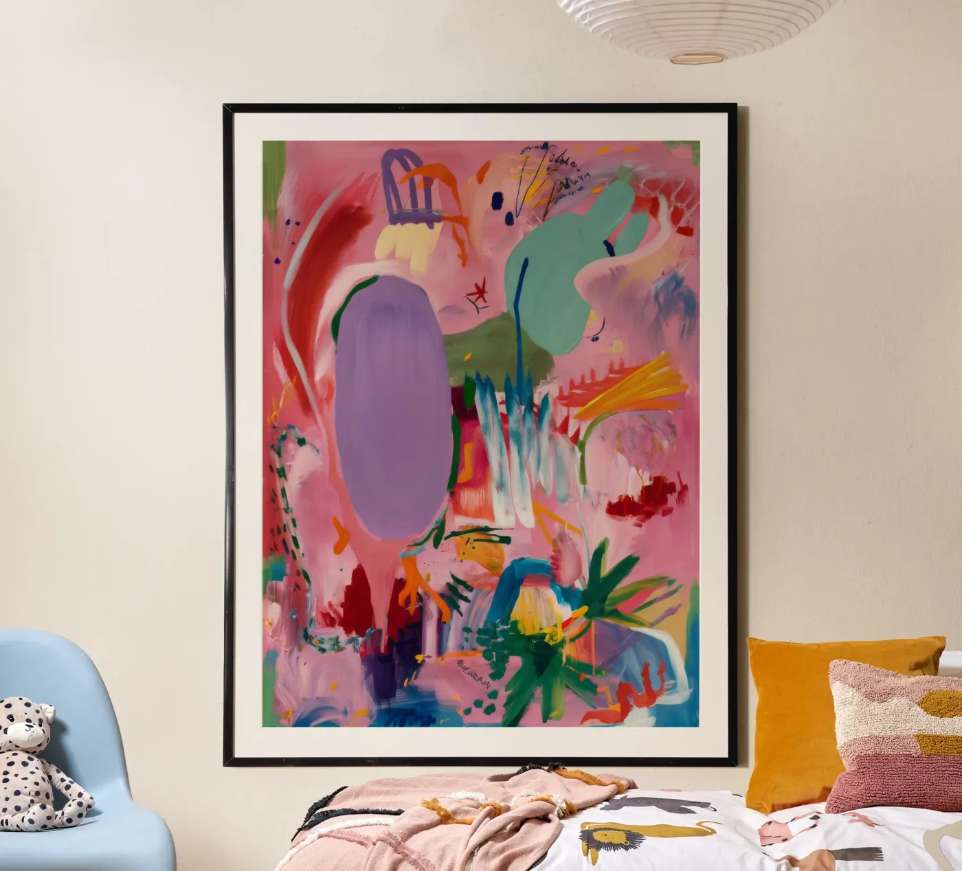 Vivid Abstract Flow poster by Opal Strokes