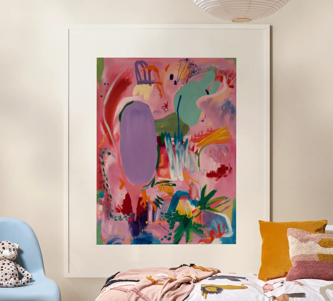 Vivid Abstract Flow poster by Opal Strokes