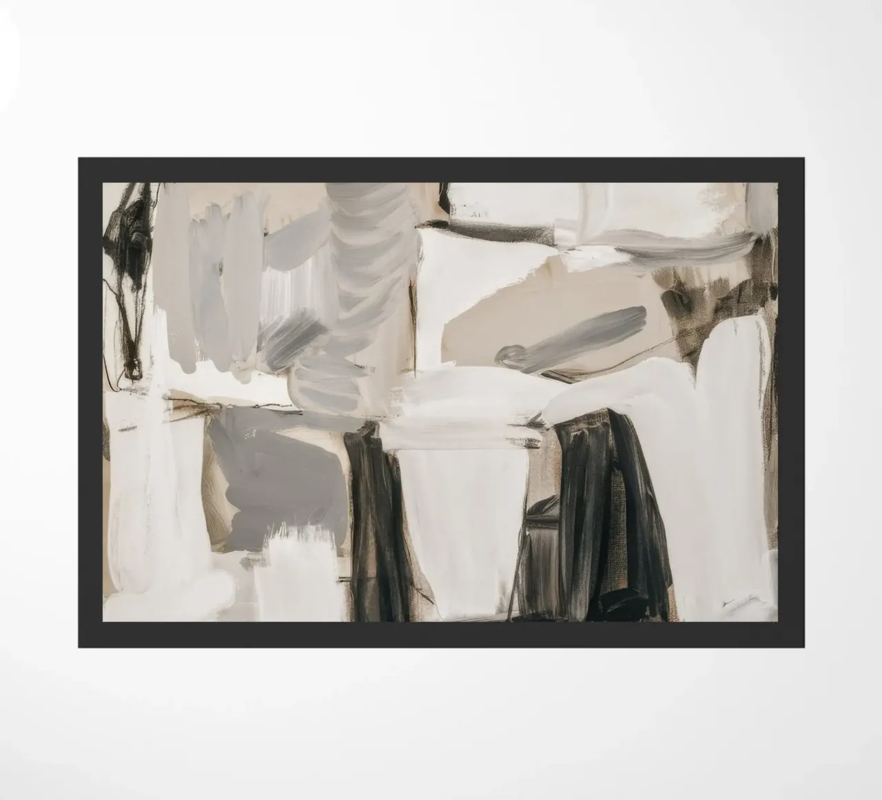 Structurele scheiding monochroom deurmat van Dream Spectrum