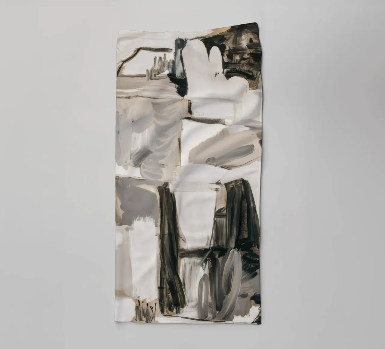 Monochrome Structural Divide towel by Dream Spectrum