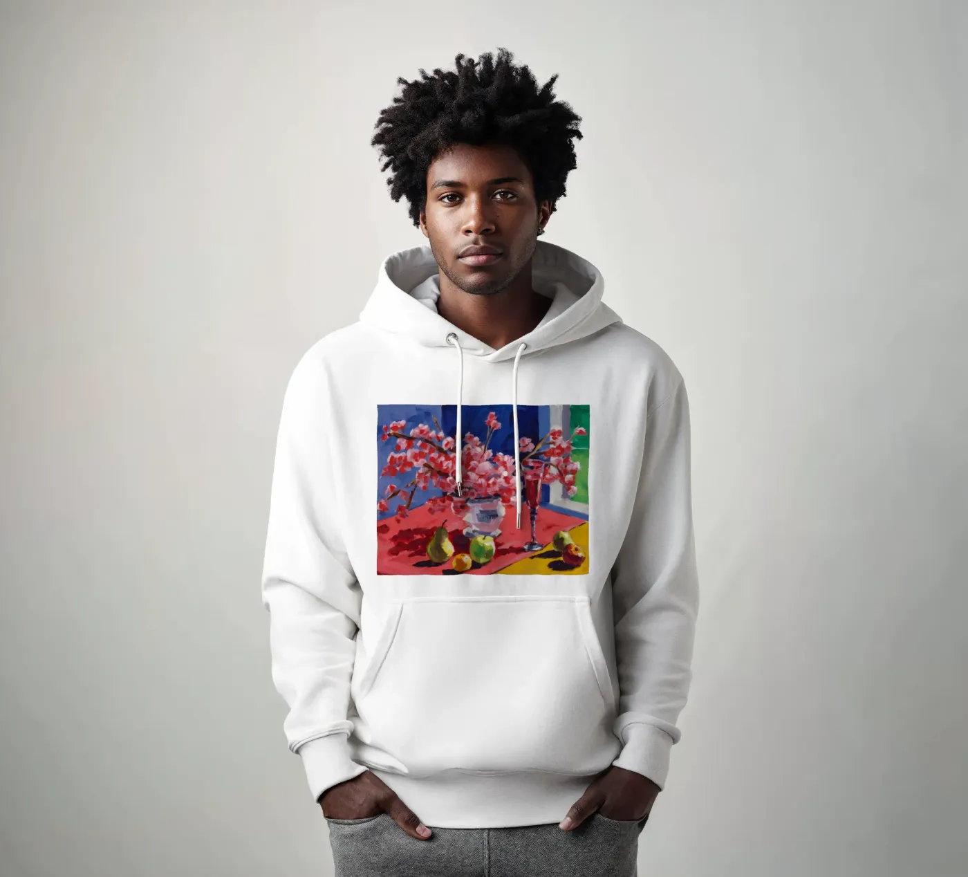 Ruby Bloom Contrast hoodie van Celestial Harmony