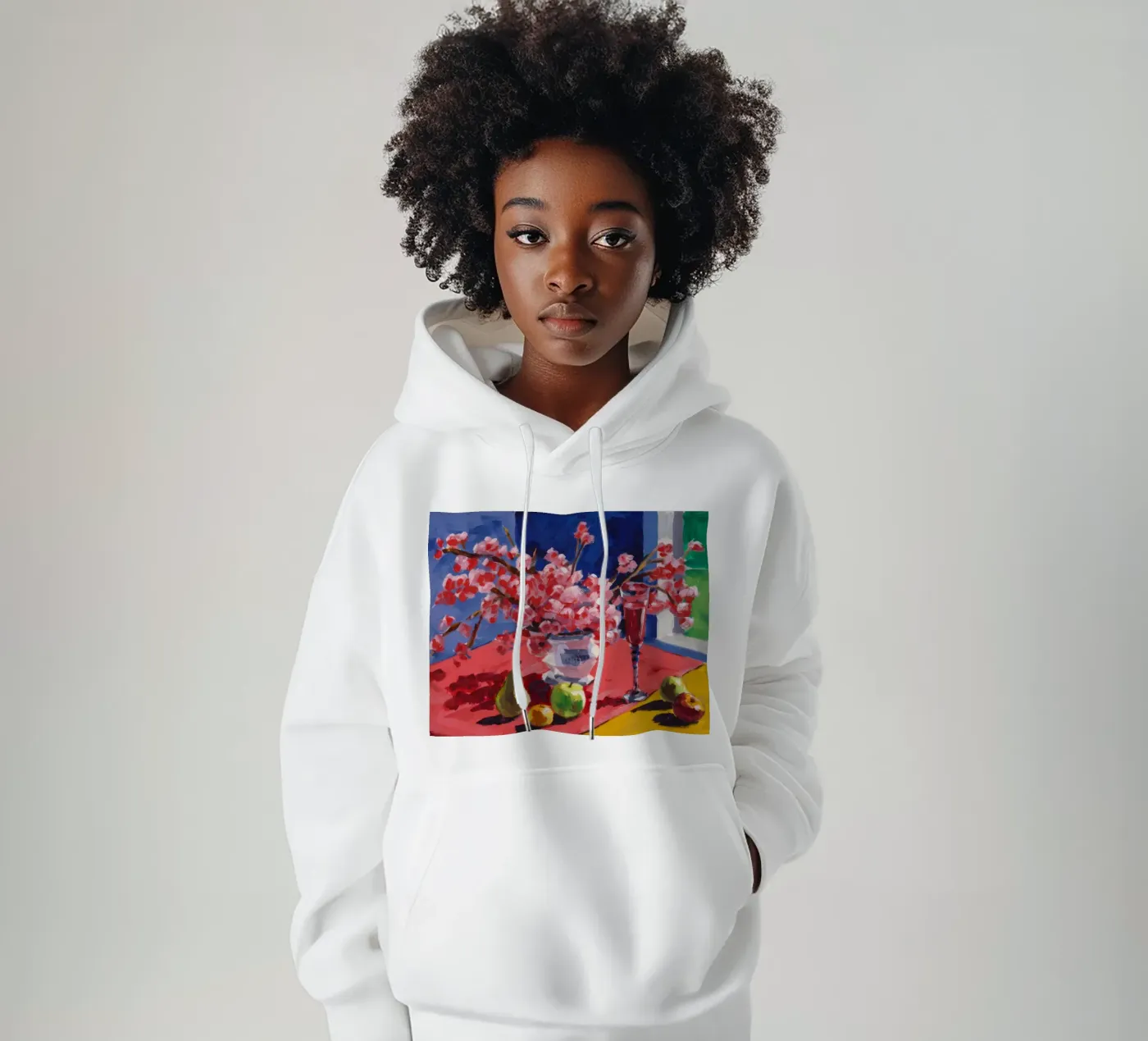 Ruby Bloom Contrast hoodie van Celestial Harmony