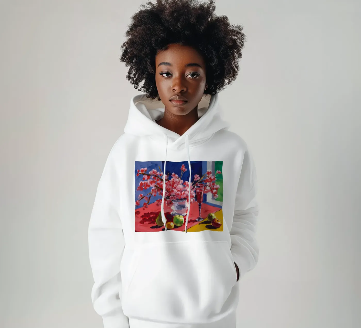 Ruby Bloom Contrast hoodie van Celestial Harmony