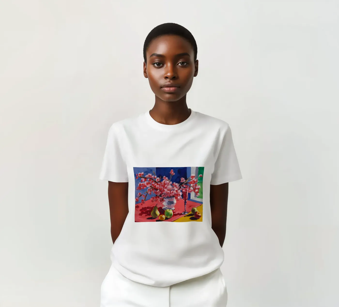 Contrasto Ruby Bloom t-shirt da Celestial Harmony
