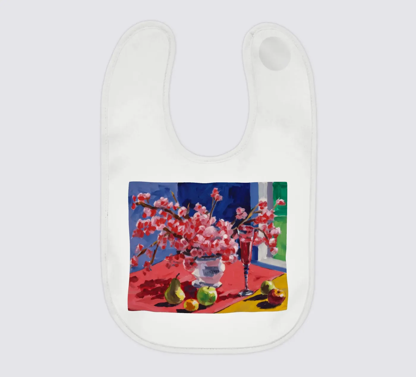 Ruby Bloom Contrast baby slabbetje van Celestial Harmony