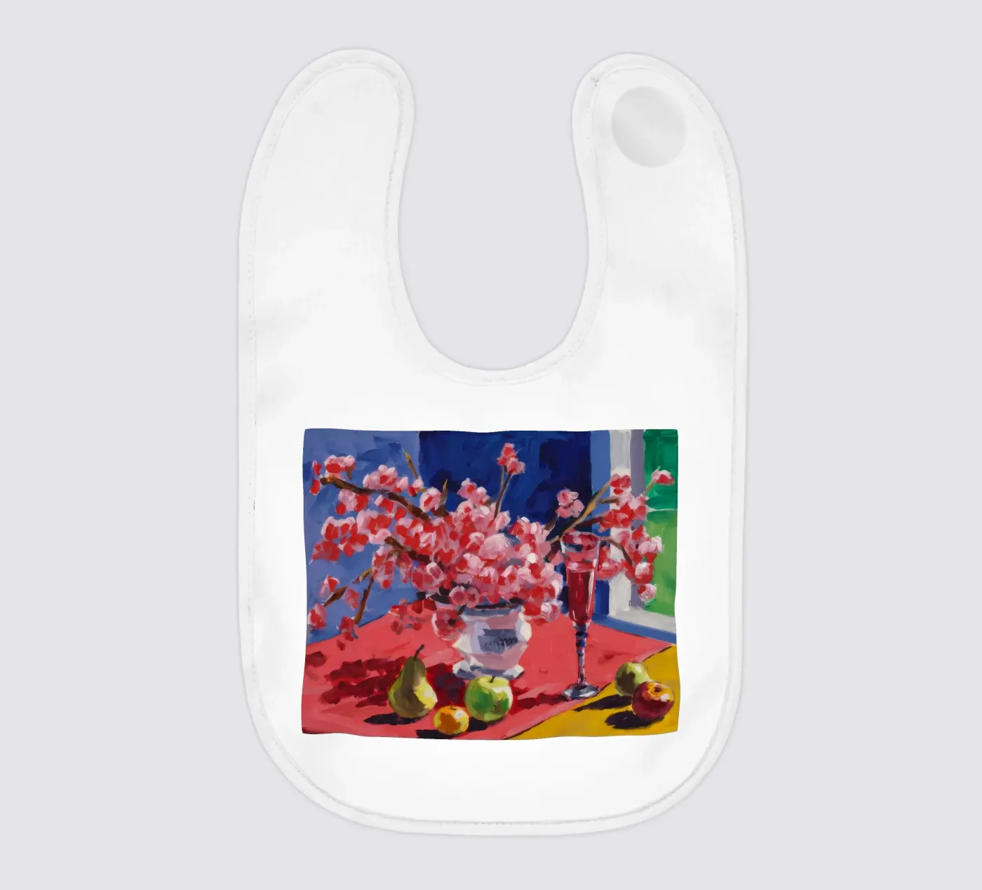 Ruby Bloom Contrast baby slabbetje van Celestial Harmony