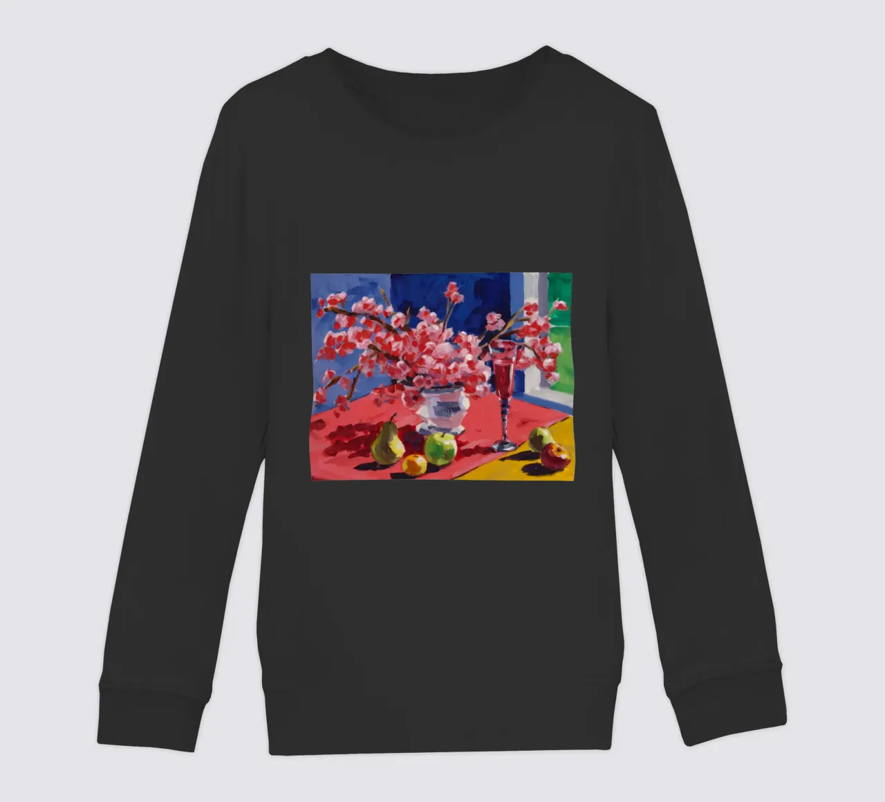 Ruby Bloom Contrast kinder sweatshirt van Celestial Harmony