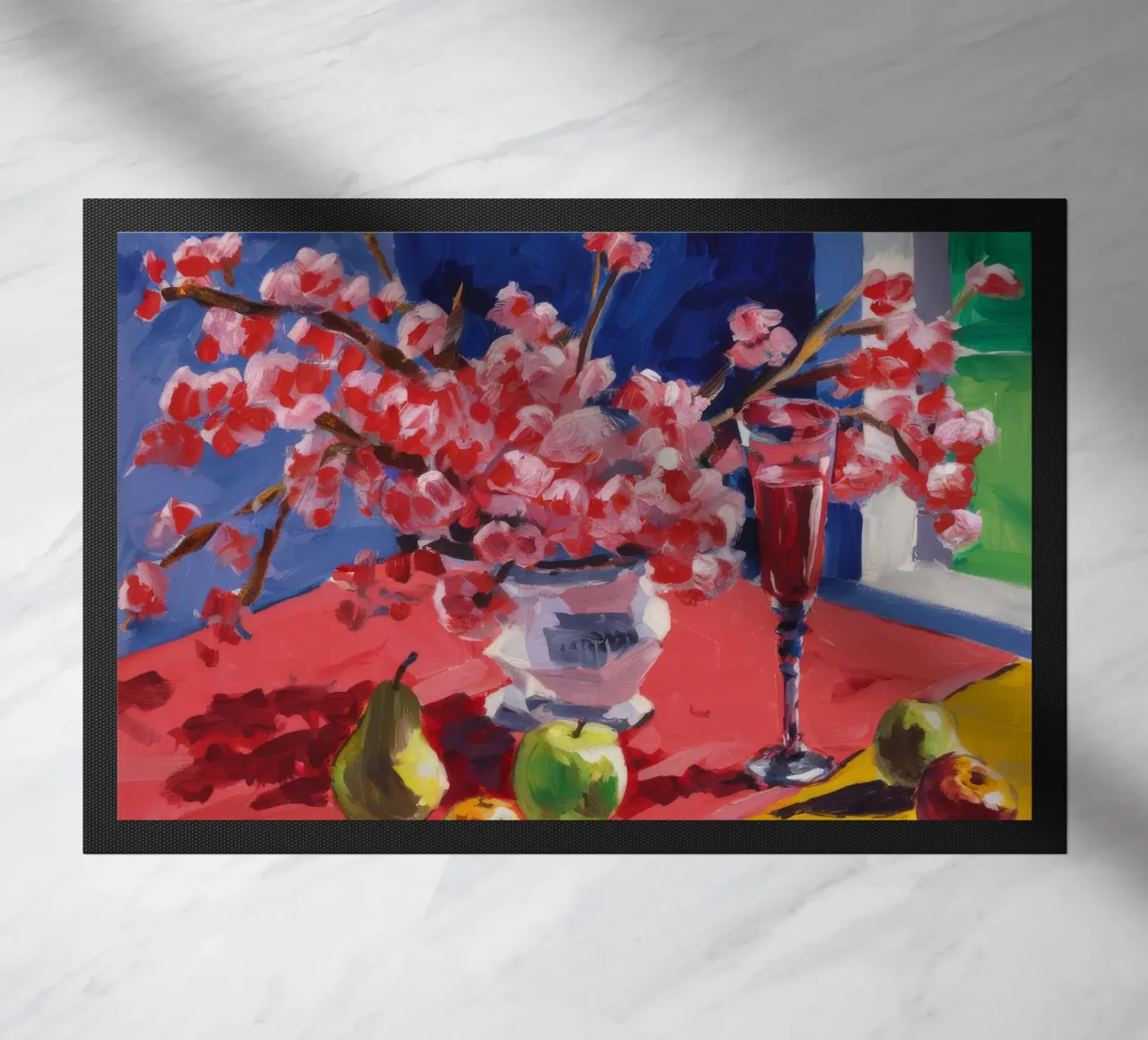 Ruby Bloom Contrast deurmat van Celestial Harmony