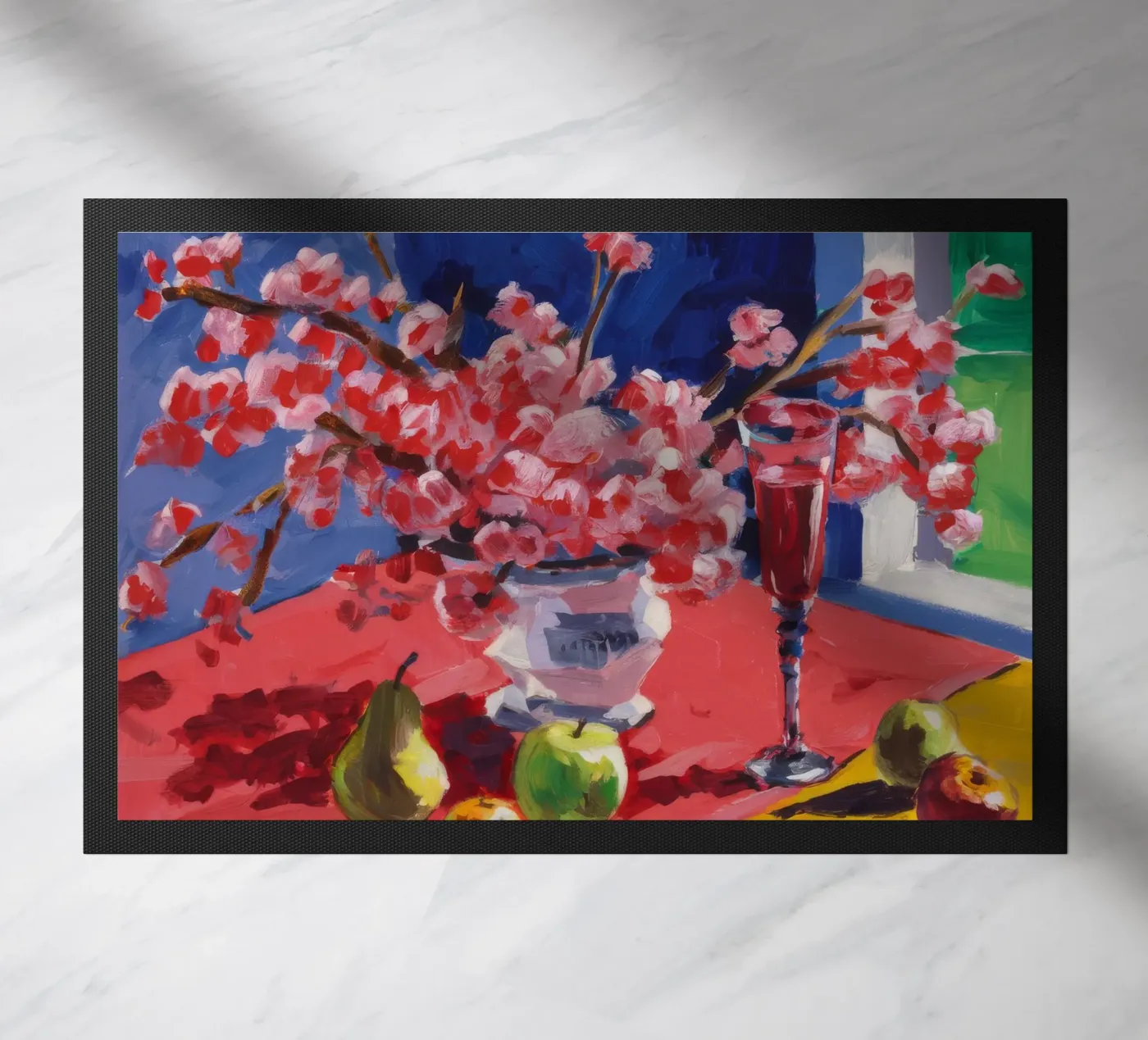 Ruby Bloom Contrast deurmat van Celestial Harmony