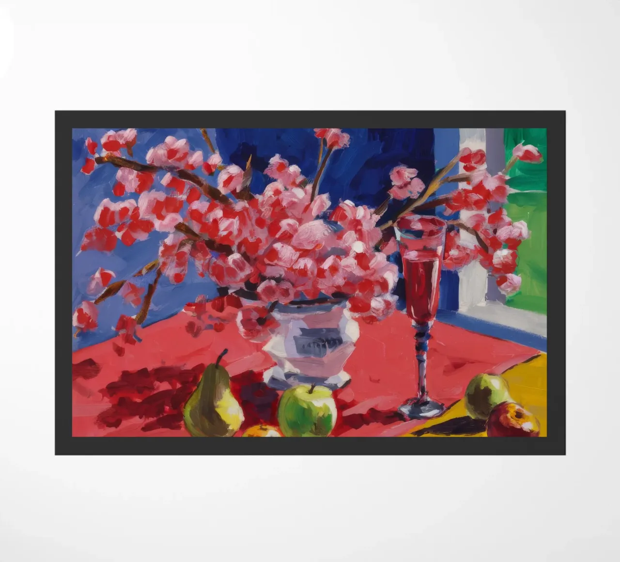 Ruby Bloom Contrast deurmat van Celestial Harmony