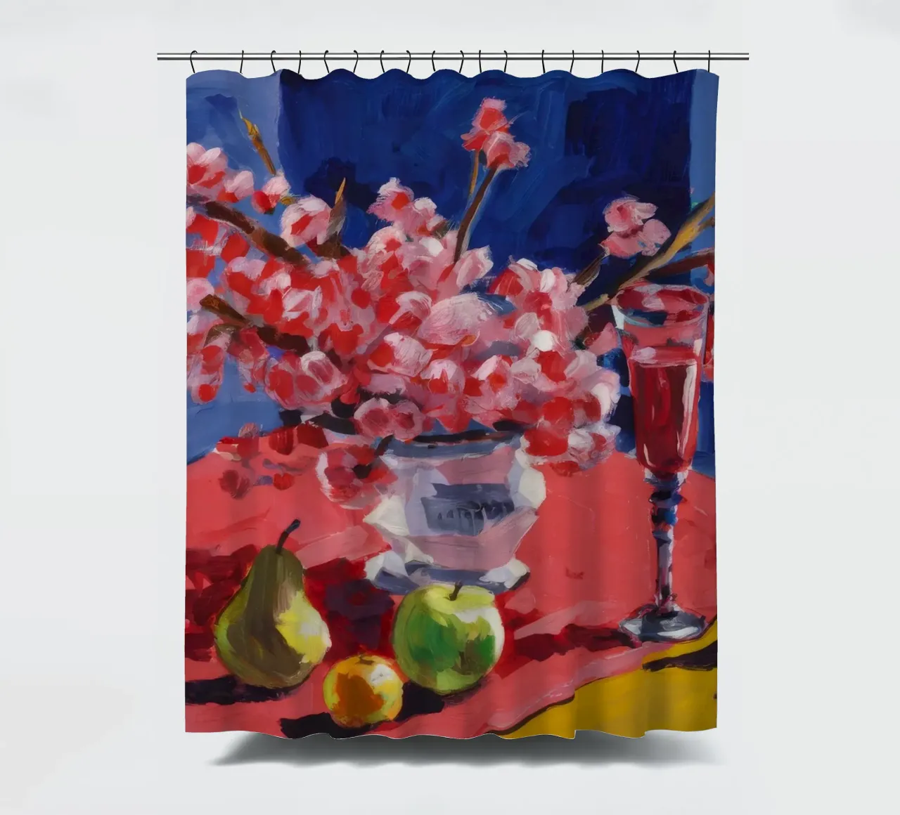 Ruby Bloom Contrast douchegordijn van Celestial Harmony