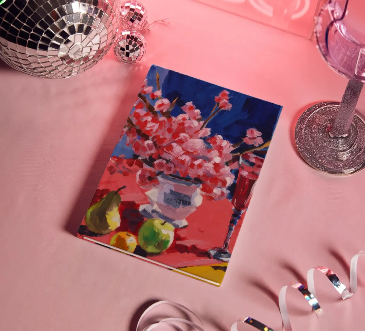 Ruby Bloom Contrast notebook by Celestial Harmony