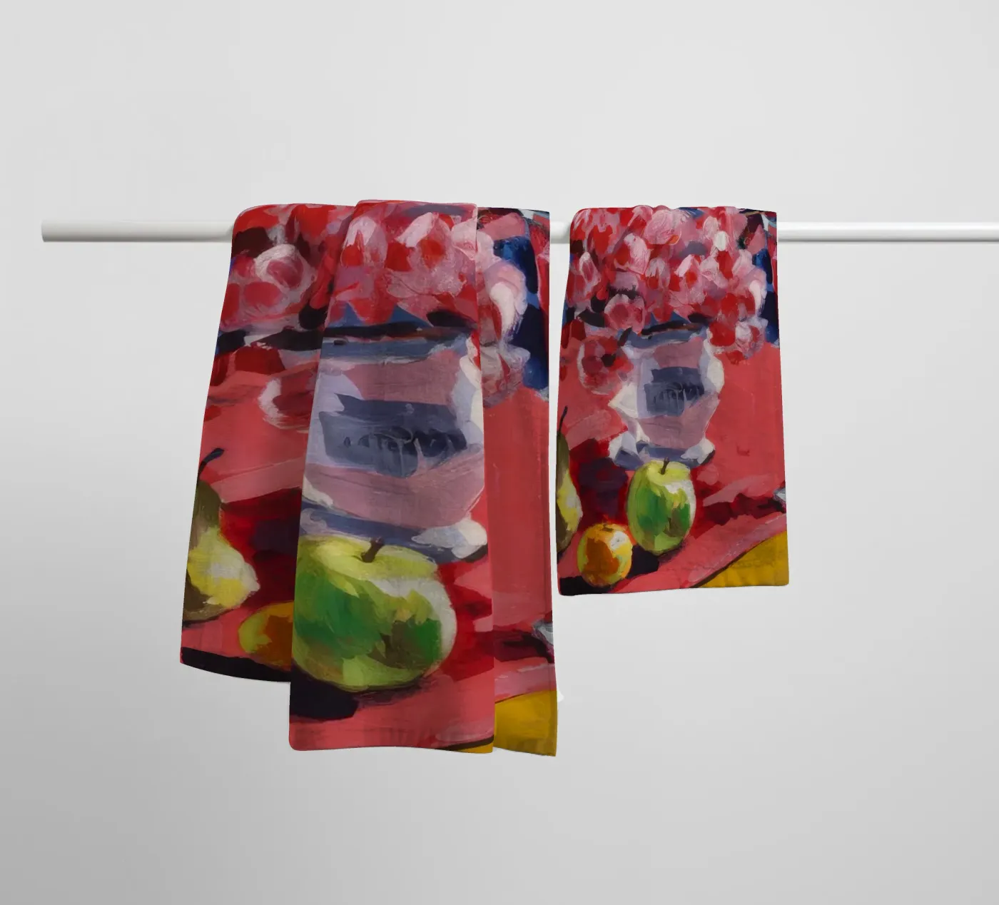 Ruby Bloom Contraste serviette de bain de Celestial Harmony