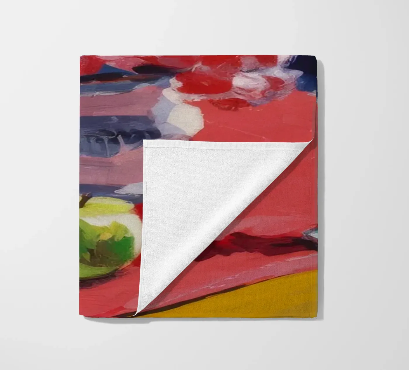 Ruby Bloom Contrast beach towel by Celestial Harmony