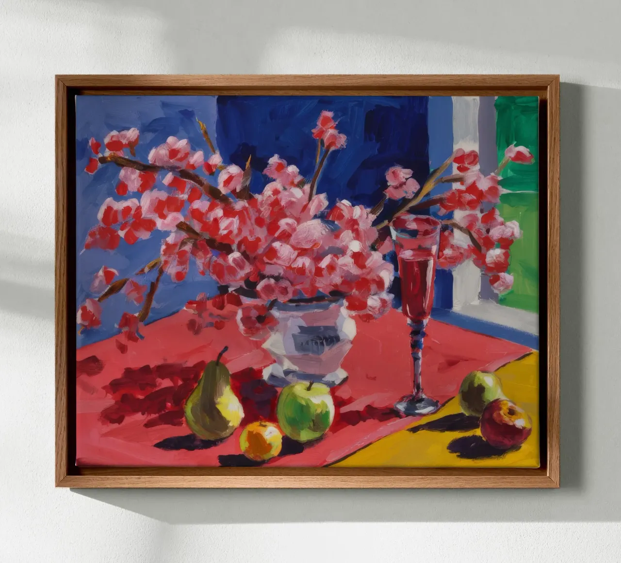 Ruby Bloom Contrast canvas van Celestial Harmony