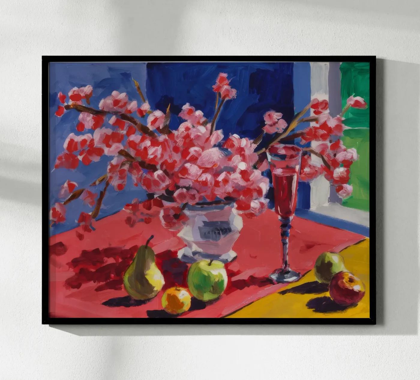 Ruby Bloom Contrast Poster von Celestial Harmony
