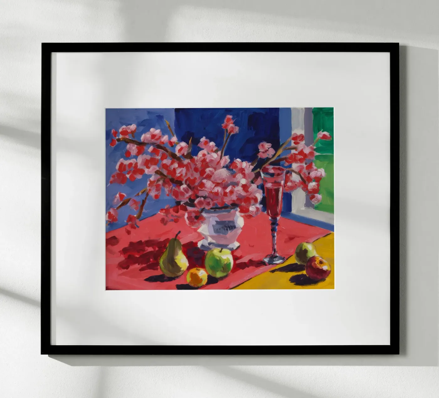 Ruby Bloom Contrast Poster von Celestial Harmony